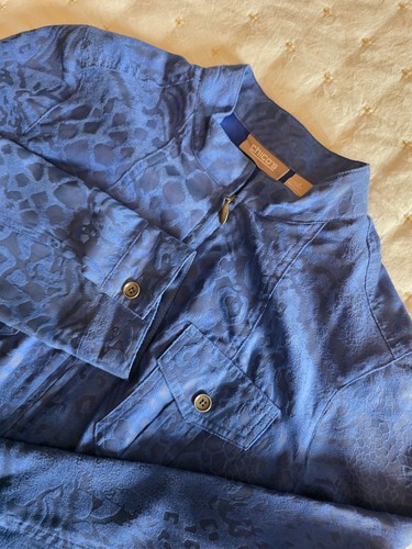 Chico blue jacquard pattern - blue,