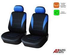 Front Blue Black Car Seat Covers Fabric Protectors For Ford Focus Mondeo Fiesta