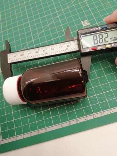 Tamperproof screw top pill - top,