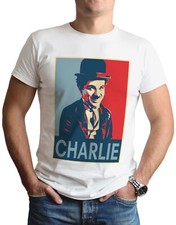Charlie Chaplin T-Shirt Inspired Art Silent Film Movie Actor Mens Top Tee Gift