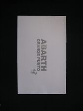 Abarth Grand Punto Poster -Sales Leaflet 2009