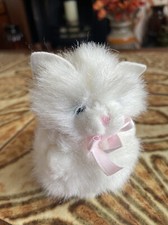 Russ Berrie Itty Bitty Kitties Luv Pets White Soft Plush Toy Kitten Mini Beanie