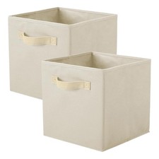 Beige Foldable Fabric Storage