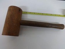 Vintage Large Carpenters Mallet Wooden Hammer Woodworking Tool