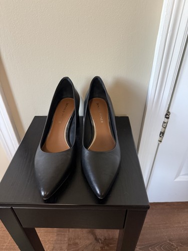 Donald pliner black leather - donald,