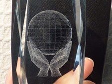 3D Laser Etched Glass