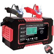 10-Amp Car Battery Charger 12V