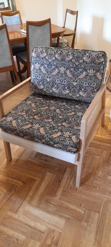 Rattan beech accent armchair - beech,