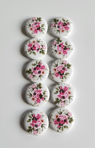 Vintage style floral 20mm - vintage,