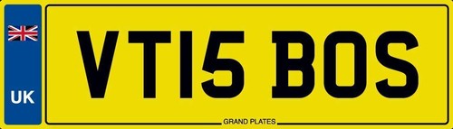 Boss number plate - is,