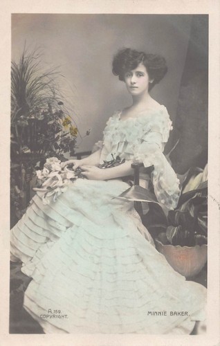 Postcard edwardian actress - -,
