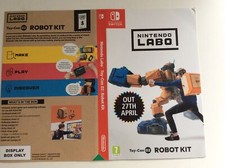 Nintendo Switch Nintendo Labo Toy O2 Robot Kit Cover Only Sleeve Inlay Promo