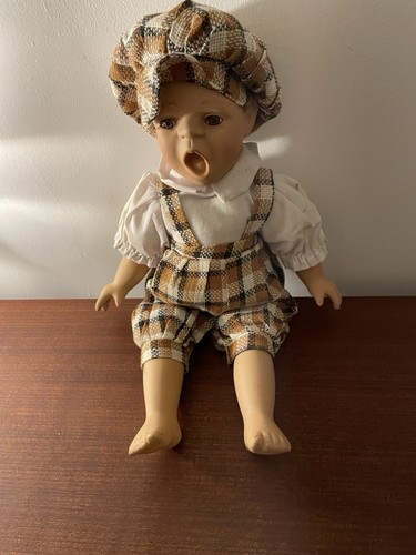 Vintage porcelain boy doll - vintage,