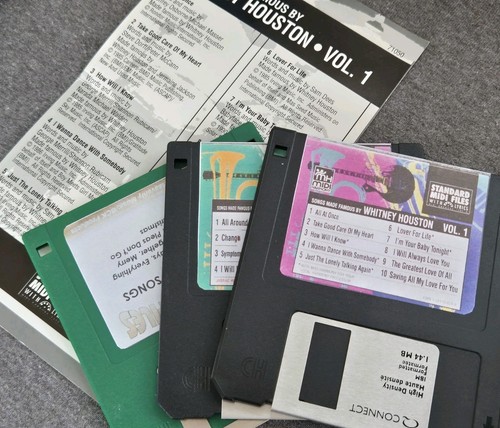 Vintage midi song files floppy - vintage,