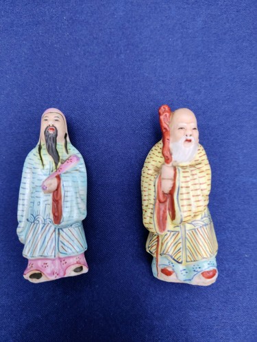 Vintage chinese porcelain gods - porcelain,