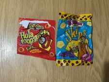 Flintstones Crisp Packets 1990s Hula Hoops, Skips, 2 Vintage Empty