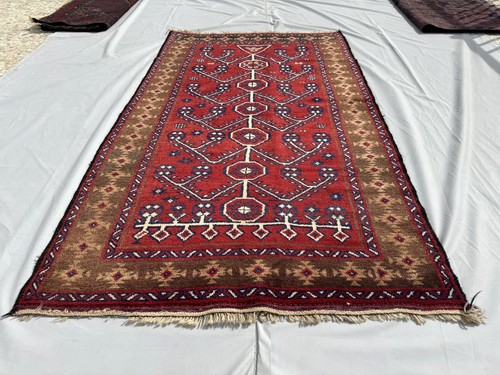 4x7 afghan hand knotted - 4x7,