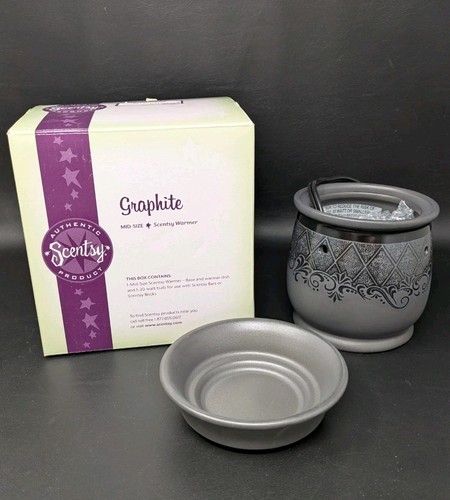Scentsy graphite black - black, ceramic