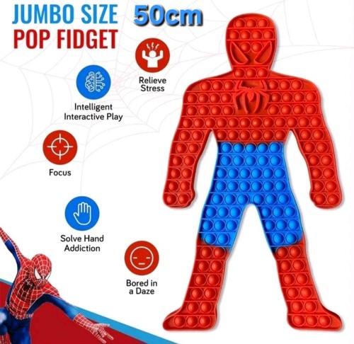 Jumbo 50cm spiderman push - spiderman,