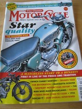 THE CLASSIC MOTORCYCLE DEC 2011 MATCHLESS CAMMY NORTON TRIUMPH TIGER CUB BROOKLA