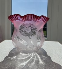 Antique Cranberry Glass Oil