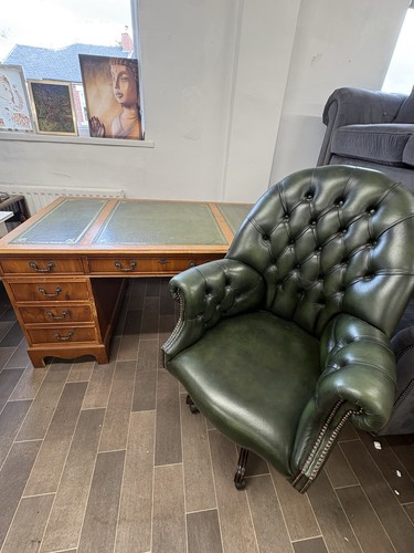 Vintage captains desk green - vintage,