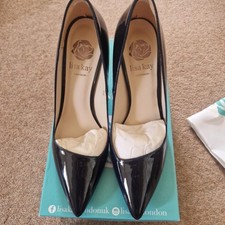 Lisa Kay London Navy Patent