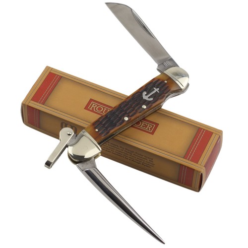 Rough ryder amber jigged bone - rough,