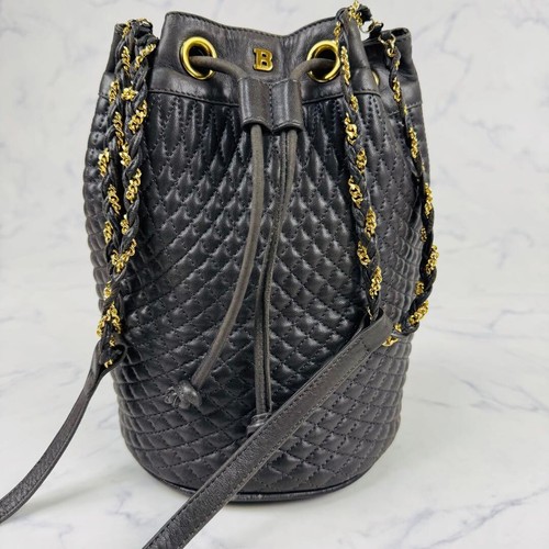 Bally quilted leather bucket - bally,