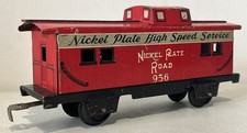 Vintage Marx 956 Tin Plate Road High Speed Service Red Caboose Wagon Unboxed