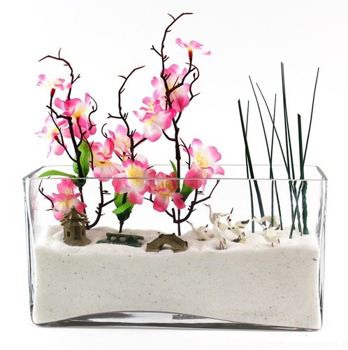 Glass rectangle vase cm - vase, 30