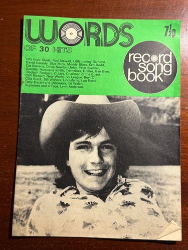 Record song book words - song,