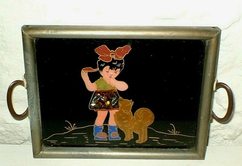 Deco reverse painting - painting, glass