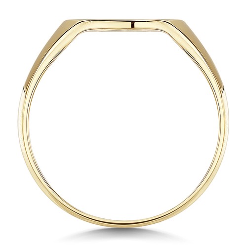 9ct yellow gold signet ring - 9ct,