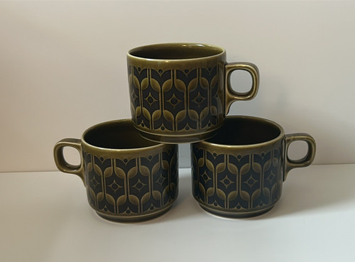 Vintage retro green hornsea - vintage,