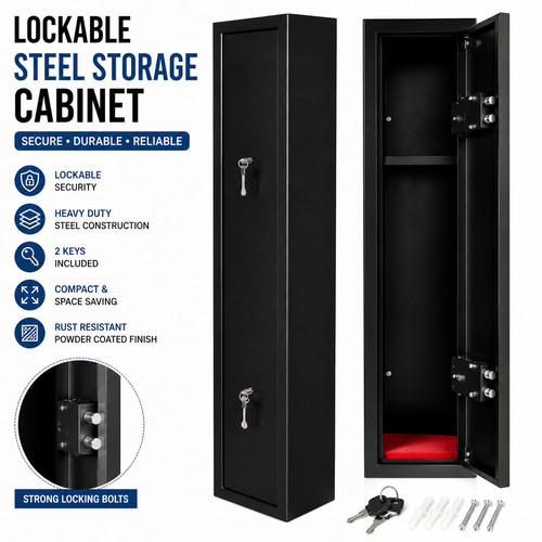 Gun cabinet lockable - 6,
