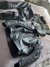 RST Blade 2 Piece Motorcycle Leather Race Track Day Bike Suit Armour Jacket