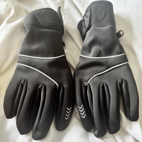 Crane cycling gloves - crane, black