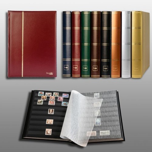 Black pages stamp album - black,