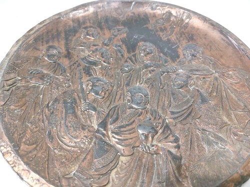 Japanese antimony ware charger - japanese,
