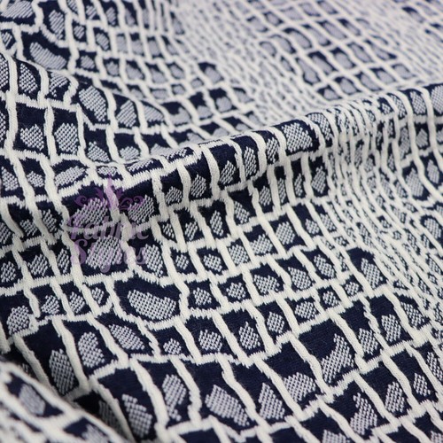 Navy snake jaquard - snake,