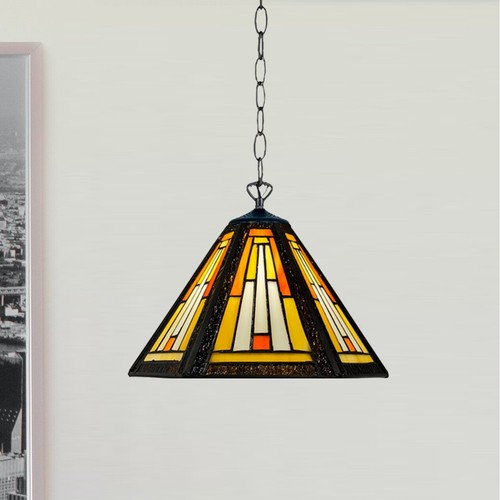 Hexagon tiffany pendant - 10",
