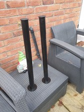 Pair Of IKEA Black Table Legs