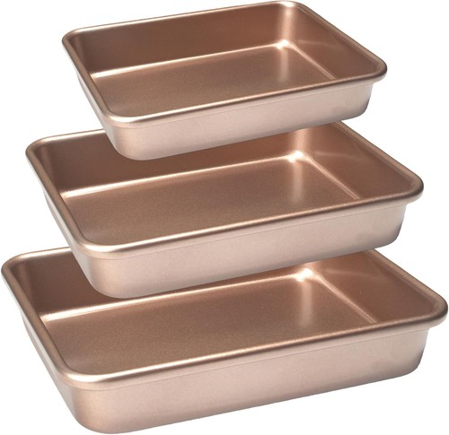 Set rectangular cake pan - cake,