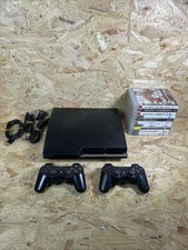 Sony PlayStation 3 Slim 120GB Console Bundle - 10 Top Games - Tested & Working