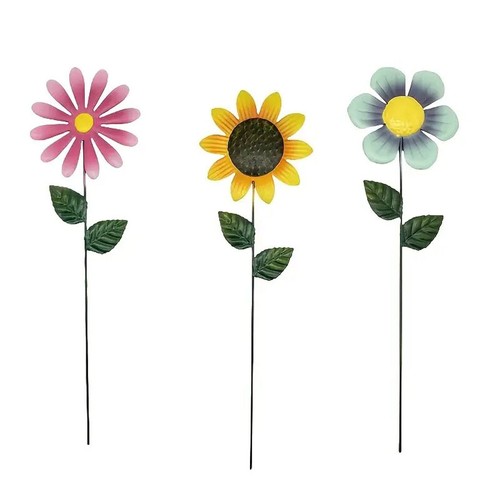 Metal sunflower garden - garden, stake
