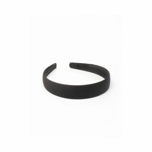 5cm black satin covered - satin,