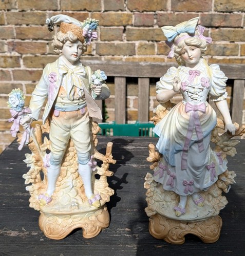 Pair large hand - pair, painted