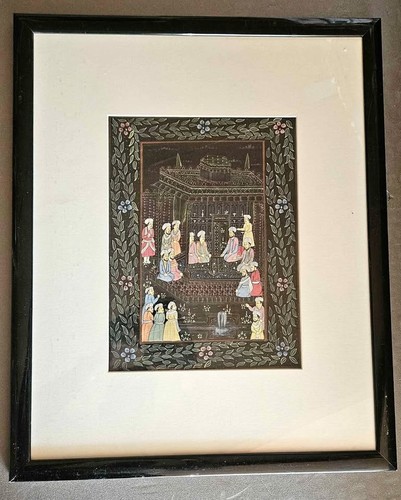 Indian mughal kangra miniature - mughal,