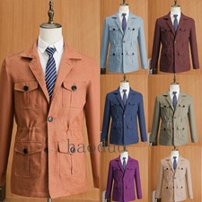 Men Safari Jacket 4 Pockets